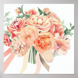 Korallenkoralle, Attendants Bouquet (B) Poster