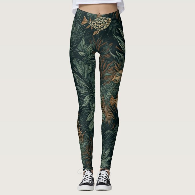 Korallenkosmos-Drift - Leggings (Vorderseite)
