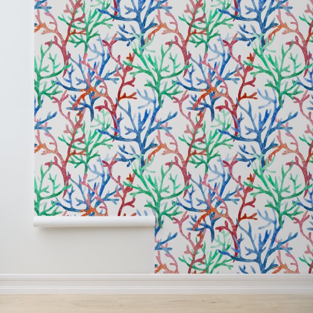 Korallenmuster Tapete (Anwendung)