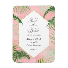 Korallenpalmen Tropische Botanische Hochzeit Siche Magnet