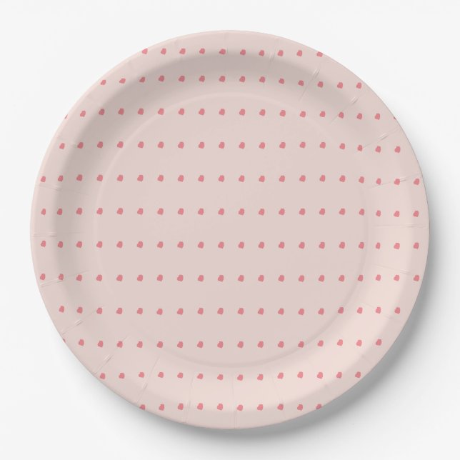Korallenpapppapier Teller 9" (Vorderseite)