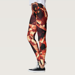 Korallenrechtecke, dunkel leggings