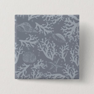 Korallenriff im Hipster Button