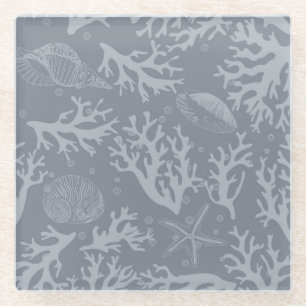 Korallenriff im Hipster Glasuntersetzer