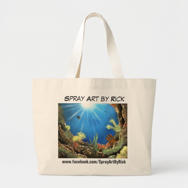 Korallenriff-Taschen-Tasche Jumbo Stoffbeutel (Vorne)