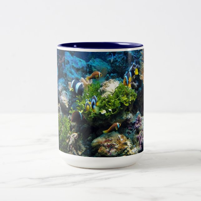 Korallenriff-Tasse Zweifarbige Tasse (Mittel)