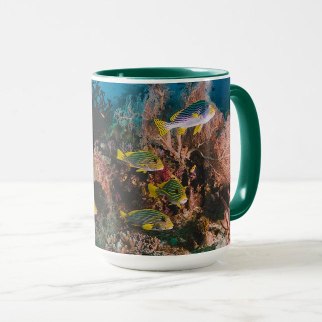 Korallenriff-Tassen Tasse (VorderseiteRechts)