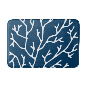 Korallenriff-Thema-stilvolles aquamarines blaues Badematte