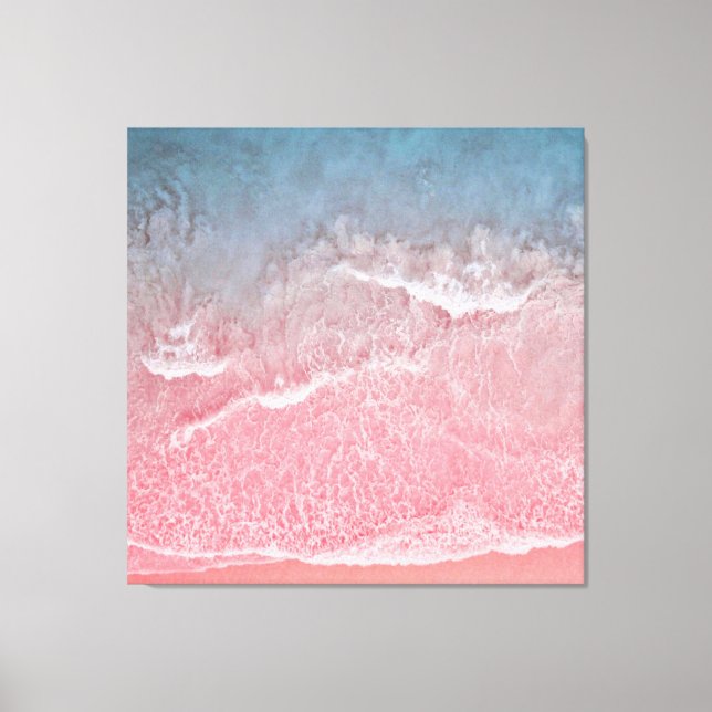 Korallenriff und Blue Beach Ocean and Seashore Leinwanddruck (Vorderseite)