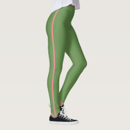 Korallenriff und grüner Rennstreifen Leggings