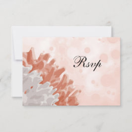 Korallenriff und Weißes Riff RSVP Karte