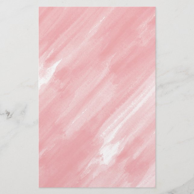 Korallenrosa Aquarellfarben-Seifenspäne Papier (Vorderseite)