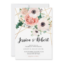 Korallenrosa Blume Elegante Hochzeit