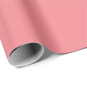 Korallenrosa einfarbig geschenkpapier