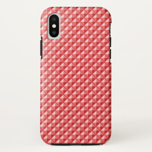 Korallenrosa, Emaille-Look, gestopftes Gitter Case-Mate iPhone Hülle