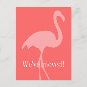 Korallenrosa Flamingo bewegende Postkarten für neu