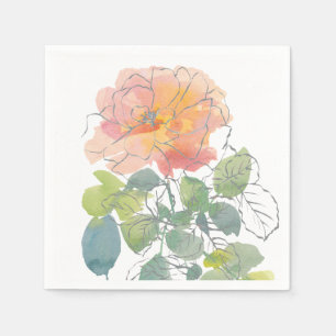 Korallenrosa Serviette