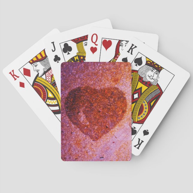 Korallenrosa Spielkarten (Rückseite)
