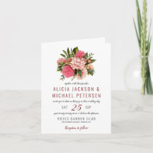 Korallenrosa und Blume mit Rosa und Rosa