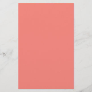 Korallenrosa Uni-Farbe Briefpapier