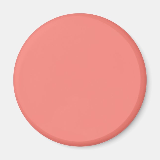 Korallenrosa Uni-Farbe Magnet (Vorne)