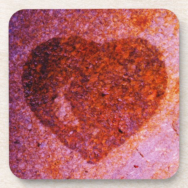 Korallenrosa Untersetzer (Vorderseite)