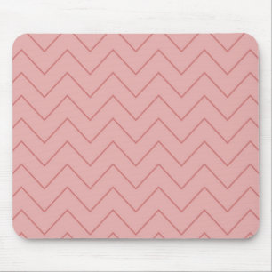 Korallenrosa Zickzack Mousepad