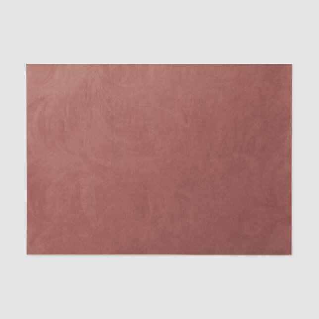 Korallenrost Orangefarbene Farbe Minimal Elegante  Seidenpapier (Vorderseite)