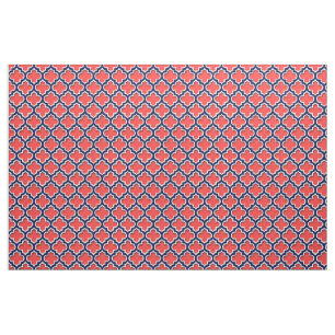 Korallenrot, marokkanisches Marinekatalog #5DS Stoff
