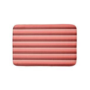 Korallenrot Rosa Streifen Badematte