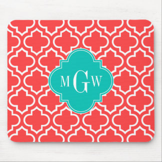 Korallenrot Welke Marokkaner Nr. 6 Monogramm für A Mousepad