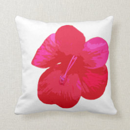 Korallenrote Blume Kissen