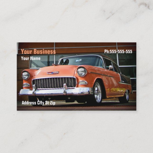 Korallenrote Nickel Visitenkarte (Vorderseite)