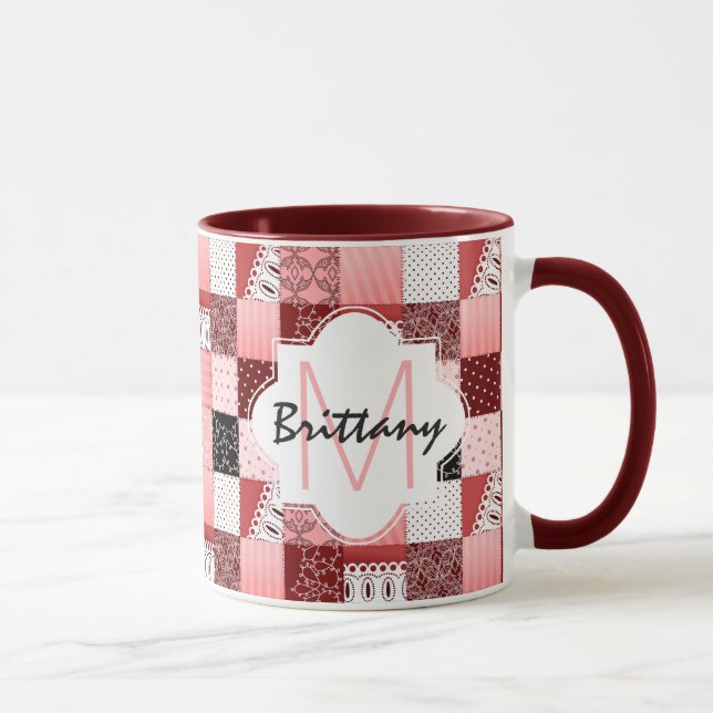 Korallenrotes und rotes tasse (Rechts)