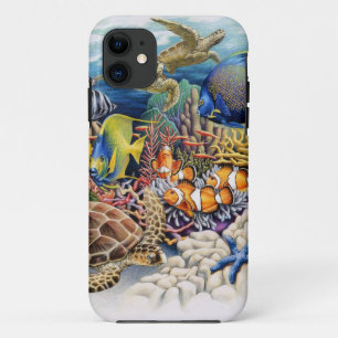 Korallenrotes Wasser mit tropischen Fischen title_seo2