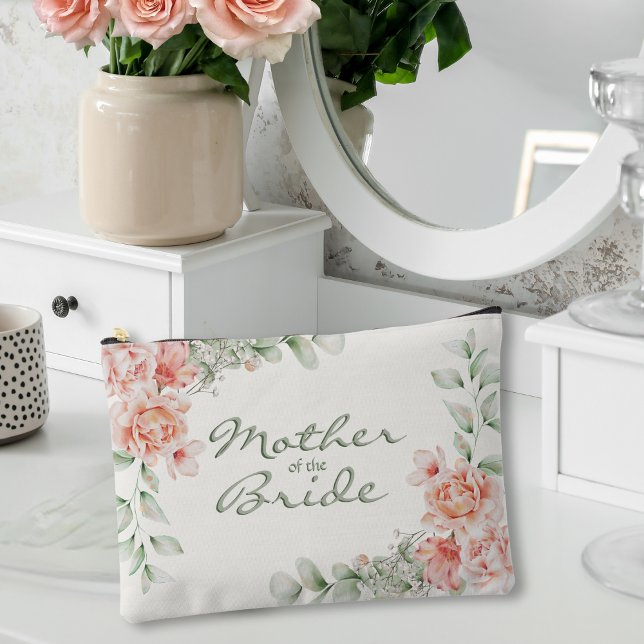 Korallensage Grüne Blumenmutter der Braut Zubehörtasche (Von Creator hochgeladen)