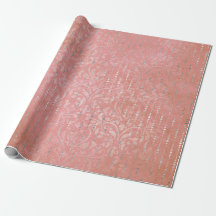 Korallensilber Peach Gray Metallic Pink Streifen P