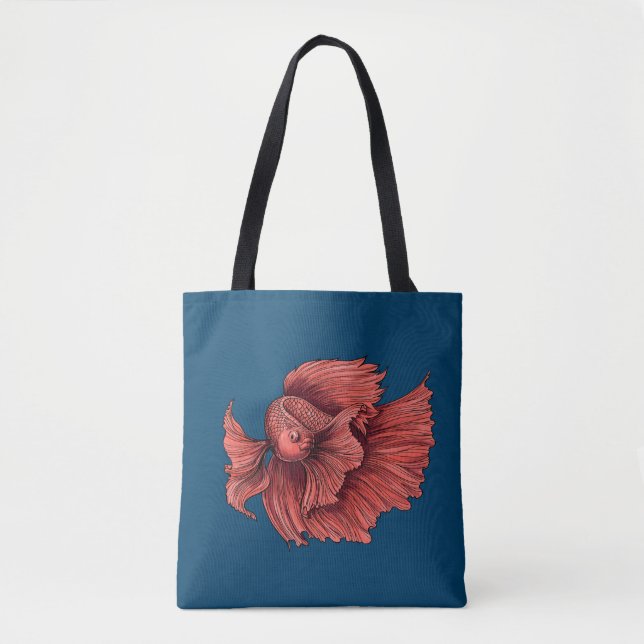 Korallensima kämpft Fisch Tasche (Vorderseite)