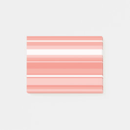 Korallenstreifen Post-it Klebezettel