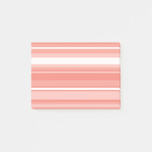 Korallenstreifen Post-it Klebezettel
