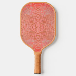 Korallenwirbelmuster in Orange und Grün Pickleball Schläger