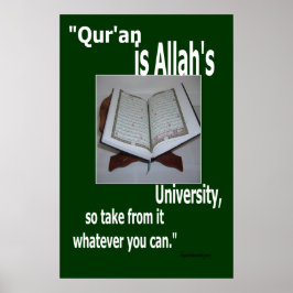 Koran ist Allah's University Poster