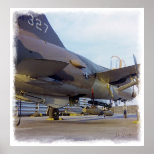 Korat AFB Thailand 1968 F-105 A1 Druck Poster