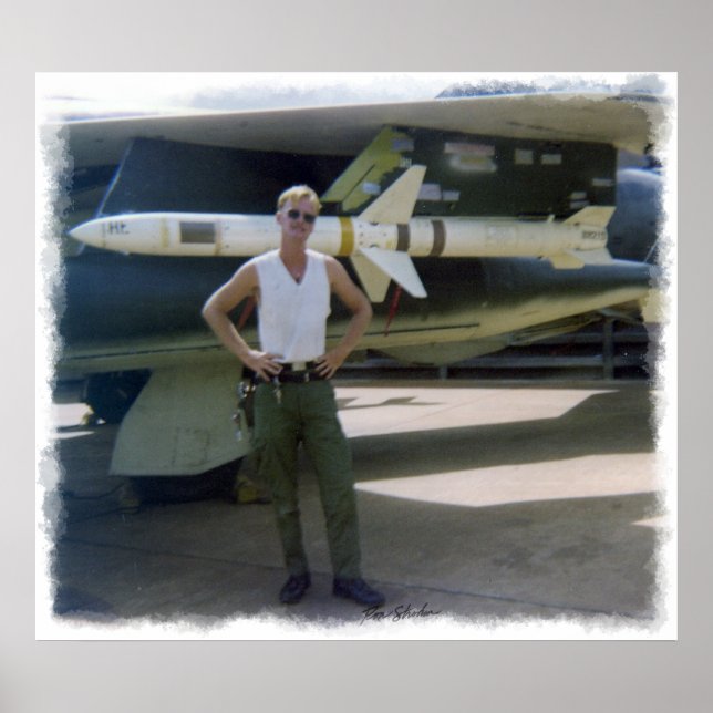 Korat AFB Thailand 1968 F-105 Print Poster (Vorne)