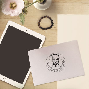 Korat Cat Rücksendeadresse Gummistempel