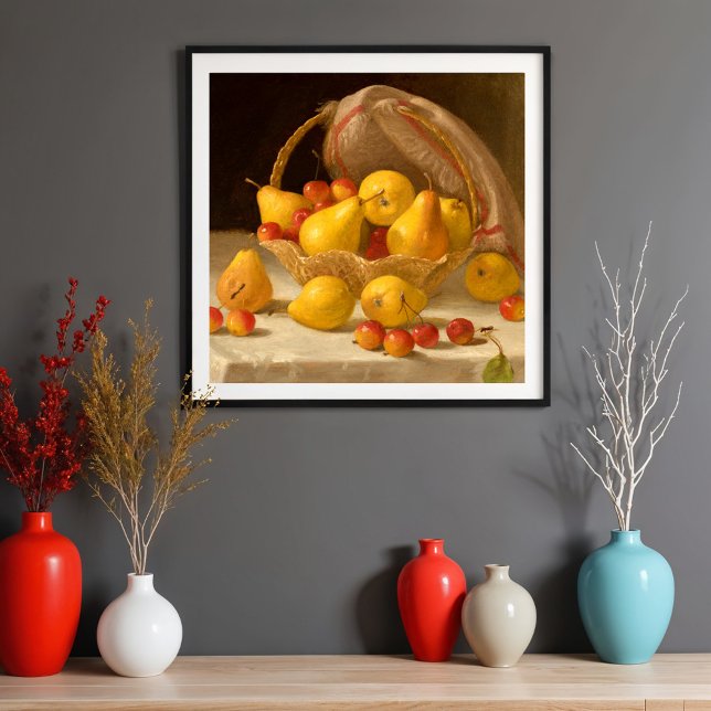 Korb aus Birnen und Krabapeln Poster (Von Creator hochgeladen)
