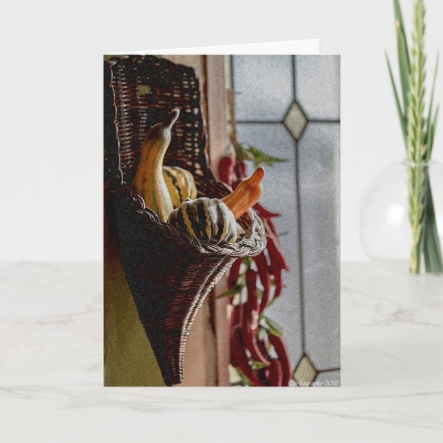 Korb der Squash Fotografy-Grußkarte Karte (Vorderseite)