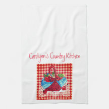 Korb des KirschGeschirrtuchs durch Künstler