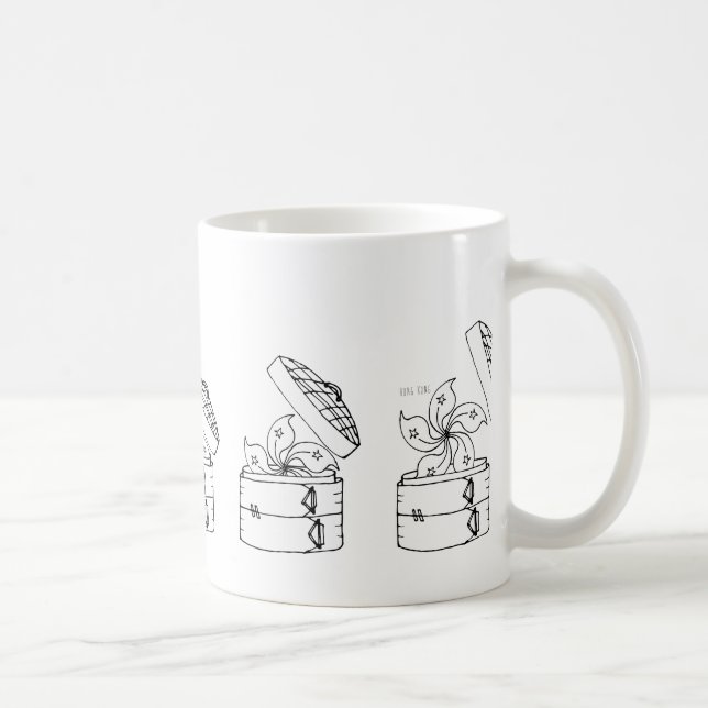 Korb Hong Kong-Flaggen-x Dim Sum Kaffeetasse (Rechts)