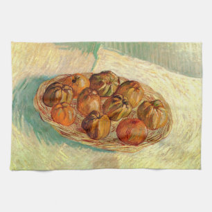 Korb mit Äpfeln für Pissarro von Vincent van Gogh Geschirrtuch